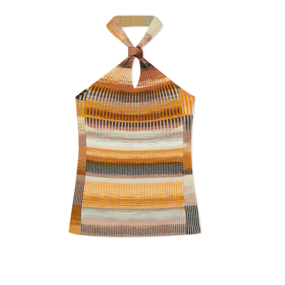 Jonathan Simkhai SIMKHAI Andrea Striped Sleeveless Top in Cream - Picture 4 of 7